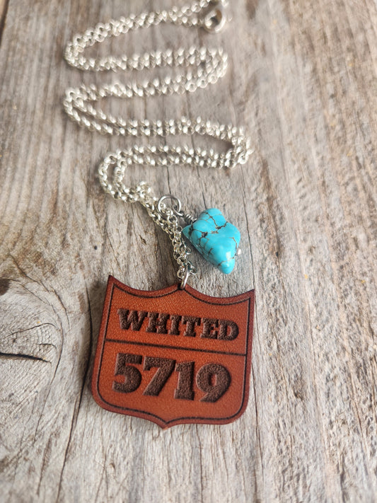 Customized Rodeo Number Necklace