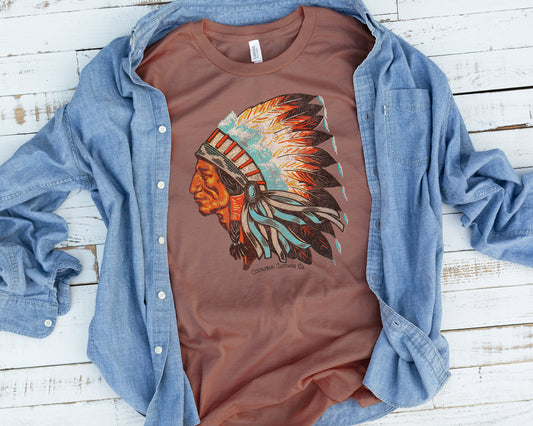 Vintage Native Chief Graphic Tee