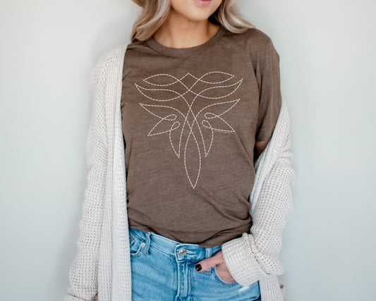 Cowgirl Bootstitch Graphic Tee