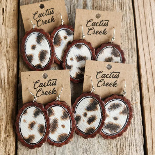 "Cameron" Handmade Leather Earrings